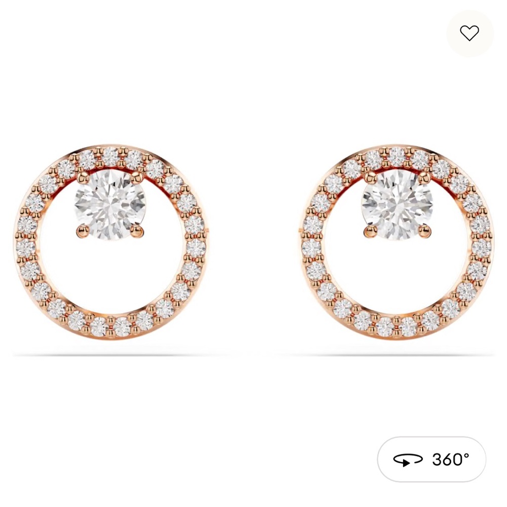 Swarovski Constellation Rose Gold Stud Earrings